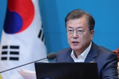Tổng thống Hàn Quốc Moon Jae-in. (Ảnh: Yonhap/TTXVN)