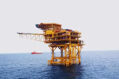 Giàn đầu giếng CTC-1- mỏ Cá Tầm. (Nguồn: Petrotimes)