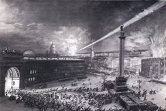 Đêm 7/11/1917 (25/10 theo lịch Nga cũ), quân khởi nghĩa tấn công vào Cung điện mùa Đông ở Petrograd, mở đầu cuộc Cách mạng Tháng Mười Nga. (Ảnh: Tư liệu TTXVN)