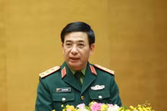 Thượng tướng Phan Văn Giang, Ủy viên Bộ Chính trị, Ủy viên Thường vụ Quân ủy Trung ương, Bộ trưởng Bộ Quốc phòng. (Ảnh: Phương Hoa/TTXVN)