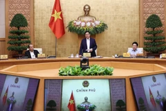 Thủ tướng Phạm Minh Chính phát biểu kết luận phiên họp. (Ảnh: Dương Giang/TTXVN)