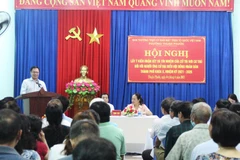 Toàn cảnh buổi lấy ý kiến cử tri tại Đà Nẵng. (Ảnh: Văn Dũng/TTXVN)