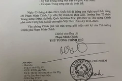 Giới thiệu chữ ký của thủ tướng, 2 phó thủ tướng và chủ nhiệm VPCP