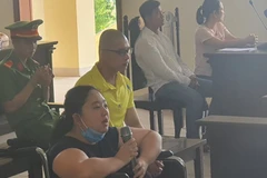 Thảo và Huyên tại phiên tòa. (Nguồn: Cand.com.vn)