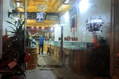 Hiện trường vụ việc. (Ảnh: An Đăng/TTXVN)