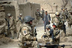 Binh sỹ Đức tuần tra tại tỉnh Kunduz, Afghanistan, ngày 29/3/2012. (Ảnh: AFP/TTXVN)