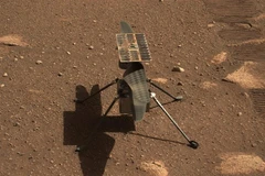 Trực thăng Ingenuity trên Sao Hỏa ngày 5/4/2021. (Ảnh: AFP/TTXVN)