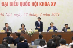 Tổng Thư ký Quốc hội, Chủ nhiệm Văn phòng Quốc hội Bùi Văn Cường phát biểu. (Ảnh: Doãn Tấn/TTXVN)