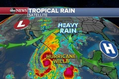 Bão Willa mạnh cấp cao nhất, hướng thẳng bờ biển Tây Nam Mexico