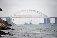 Eo biển Kerch, nơi xảy ra vụ đụng độ giữa tàu tuần duyên Nga và tàu hải quân Ukraine xâm nhập trái phép lãnh hải Nga ngày 25/11/2018. (Nguồn: TTXVN phát)