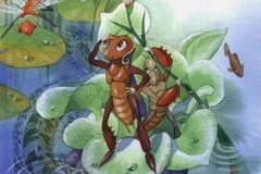 Ảnh bìa truyện Dế mèn phiêu lưu ký do nhà xuất bản Kim Đồng phát hành.