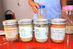 Nhiều loại nấm pate Minh Chay được thu hồi. (Ảnh: Phan Quân/TTXVN)