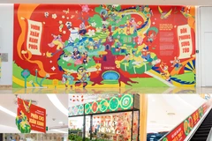 Không gian văn hóa ấn tượng trong Trung tâm thương mại được hiện thực hóa từ những ý tưởng sáng tạo của Phương Vũ 
