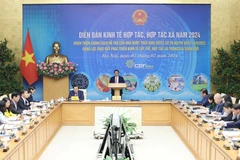 Thủ tướng Phạm Minh Chính chủ trì Diễn đàn Kinh tế hợp tác, hợp tác xã năm 2024. (Ảnh: Dương Giang/TTXVN)