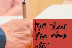 Ước vọng ngày Xuân thể hiện trong tục xin chữ đầu năm