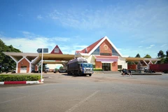 Cửa khẩu quốc tế Xa Mát thuộc địa phận xã Tân Lập, huyện Tân Biên, tỉnh Tây Ninh. (Ảnh: Minh Phú/TTXVN)