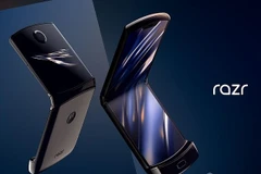 Hình ảnh quảng cáo điện thoại màn hình gập Motorola Razr. (Nguồn: PA)