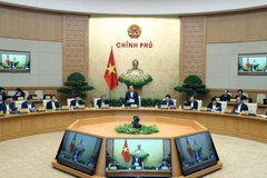 Thủ tướng Nguyễn Xuân Phúc phát biểu khai mạc Phiên họp Chính phủ thường kỳ tháng 11 năm 2019. (Ảnh: Thống Nhất/TTXVN)
