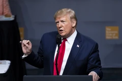 Tổng thống Mỹ Donald Trump phát biểu tại một Câu lạc bộ Kinh tế ở New York ngày 12/11/2019. (Nguồn: THX/TTXVN)