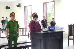 Bị cáo Đoàn tại phiên tại tòa. (Ảnh: Đậu Tất Thành/TTXVN)