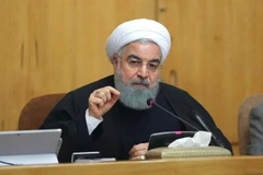 Tổng thống Iran Hassan Rouhani phát biểu tại Tehran. (Nguồn: AFP/TTXVN)