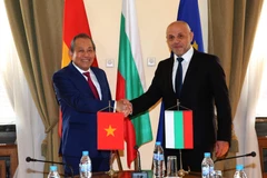Phó Thủ tướng Thường trực Trương Hòa Bình và Phó Thủ tướng Bulgaria Tomislav Donchev. (Ảnh: Công Thuận/TTXVN)