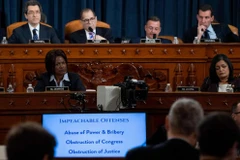 Quang cảnh phiên điều trần đầu tiên của Ủy ban Tư pháp Hạ viện Mỹ ngày 4/12 về cuộc điều tra luận tội Tổng thống Donald Trump. (Nguồn: AFP)