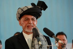 Tổng thống Afghanistan Ashraf Ghani phát biểu tại thủ đô Kabul ngày 28/9/2019. (Nguồn: THX/TTXVN)