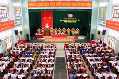 Vĩnh Long tổ chức Đại hội điểm Đảng bộ xã Tân Hạnh, huyện Long Hồ. (Ảnh: Phạm Minh Tuấn/TTXVN)