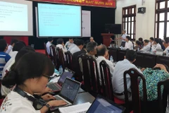 Diễn đàn “Chính sách cạnh tranh quốc gia,” do Viện Nghiên cứu Quản lý Kinh tế Trung ương (CIEM) tổ chức, ngày 3/10. (Ảnh: PV/vietnam+)