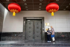 Tổng lãnh sự quán Trung Quốc tại thành phố Houston. (Ảnh: AP)
