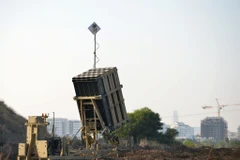 Hệ thống tên lửa Vòm Sắt tại thủ đô Tel Aviv. (Ảnh: Flash90)