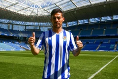 David Silva trong màu áo Real Sociedad. (Ảnh: The National)