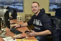 Ivan Safronov khi còn làm việc cho báo Kommersant hồi năm 2016. (Ảnh: AP)