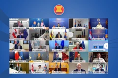 Các đại biểu tham gia hội nghị trực tuyến. (Ảnh: ASEAN)