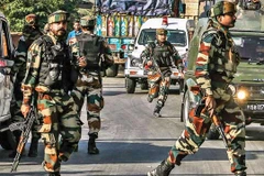 Lực lượng an ninh Ấn Độ tại bang Jammu và Kashmir. (Ảnh: DNA India)