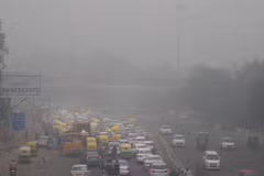 New Delhi chìm trong khói mù. (Ảnh: USA Today)