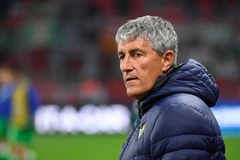 Tân HLV trưởng của Barcelona Quique Setien. (Ảnh: AFP)