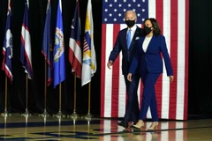 Bộ đôi tranh cử Biden-Harris của đảng Dân chủ. (Ảnh: AP)