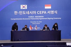 Lễ ký kết IK-CEPA. (Ảnh: IST)