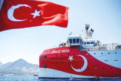 Tàu thăm dò Oruc Reis. (Ảnh: Hurriyet)