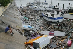 Bão nhiệt đới Hanna tàn phá Mexico. (Ảnh: AP)