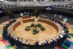 Các nhà lãnh đạo châu Âu họp thượng đỉnh tại Brussels. (Ảnh: AP)