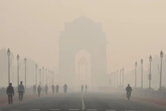 Delhi đang được gắn cho biệt danh "thủ phủ khói bụi của thế giới". (Ảnh: Bloomberg)
