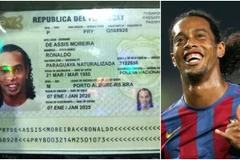 Ronaldinho bị bắt do nghi sử dụng hộ chiếu giả. (Ảnh: Metro)