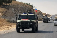 Xe quân sự Nga tại Syria. (Ảnh: Sputnik)