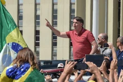 Tổng thống Jair Bolsonaro phát biểu trước người dân. (Ảnh: CNN)