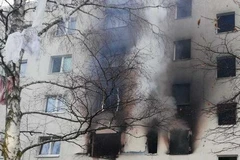 Hiện trường vụ nổ tại Stockholm.