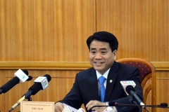 Ông Nguyễn Đức Chung được bầu làm Chủ tịch UBND thành phố Hà Nội. (Ảnh: Nguyễn Văn Cảnh/TTXVN)