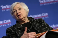 Chủ tịch Fed Janet Yellen phát biểu tại Câu lạc bộ Kinh tế ở thủ đô Washington, Mỹ. (Nguồn: AFP/TTXVN)